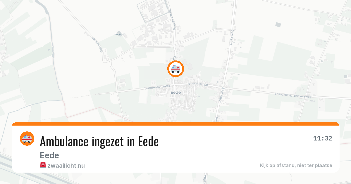 Ambulance ingezet in Eede — 8 jul 2026