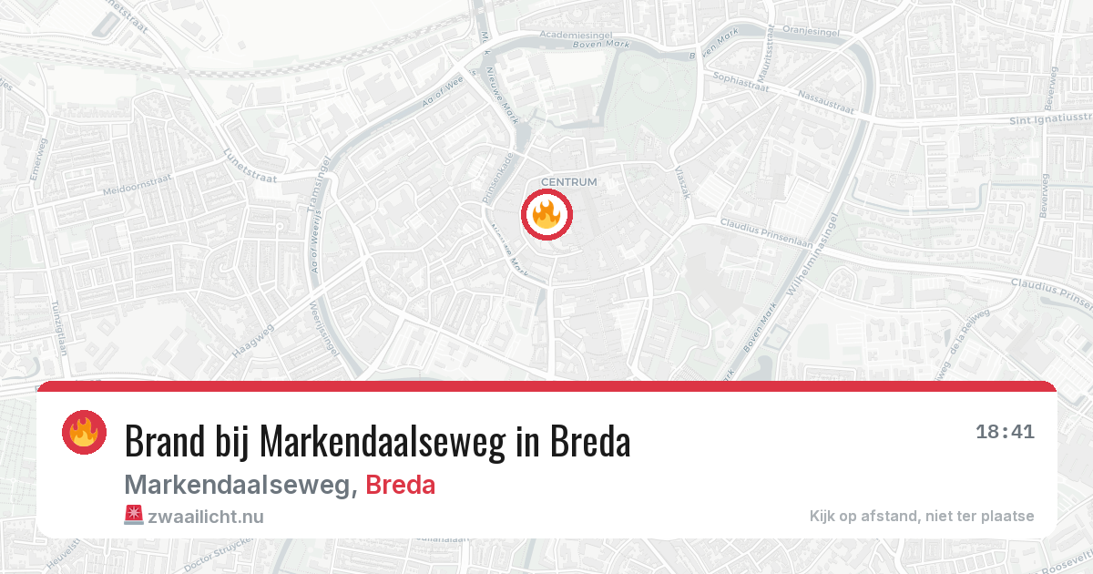 Brand bij Markendaalseweg in Breda — 24 mrt 2026