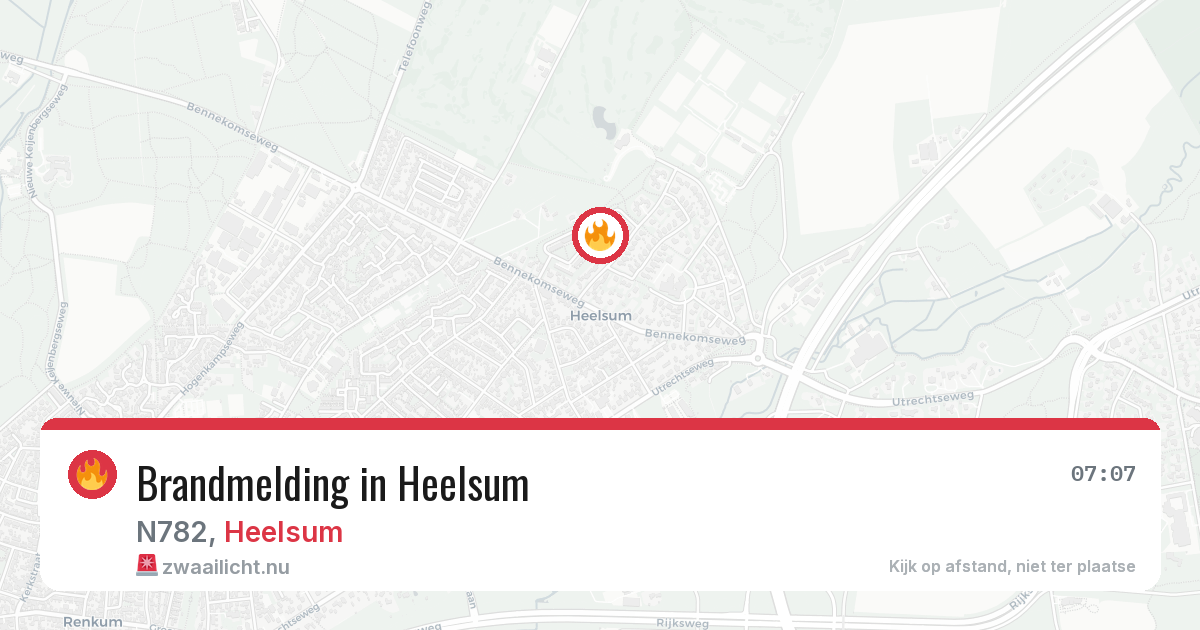 Brandmelding in Heelsum — 1 apr 2026