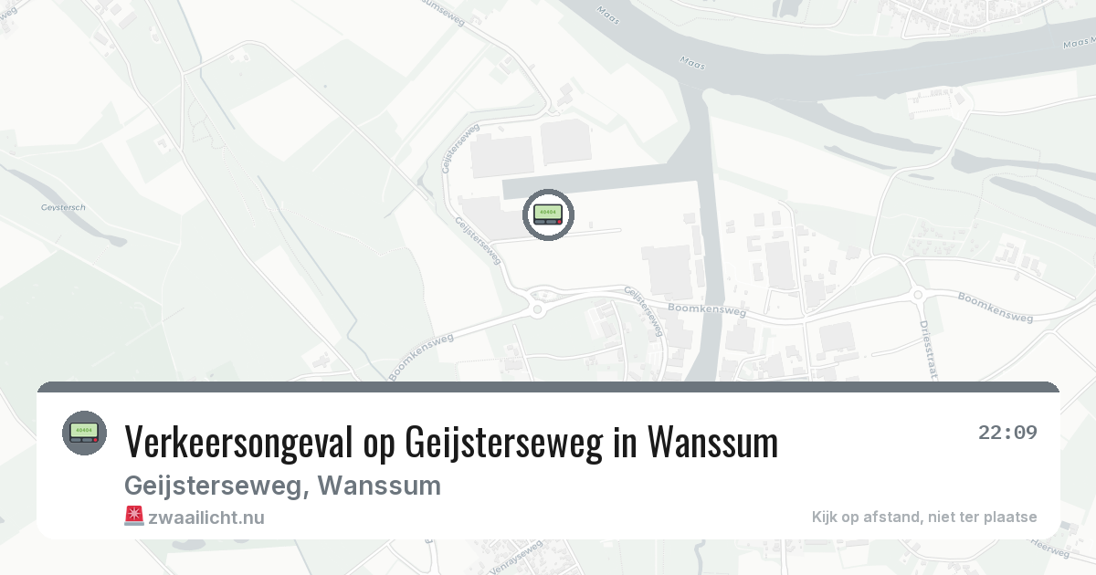 Verkeersongeval op Geijsterseweg in Wanssum — 15 mei 2026