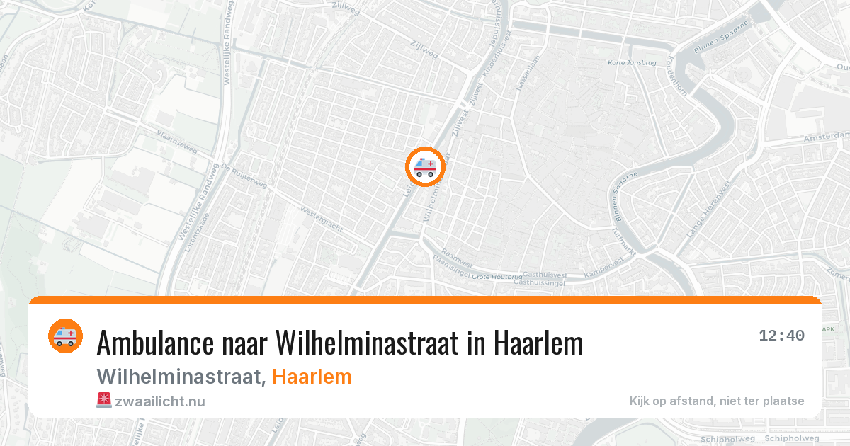 Ambulance naar Wilhelminastraat in Haarlem — 4 jun 2026