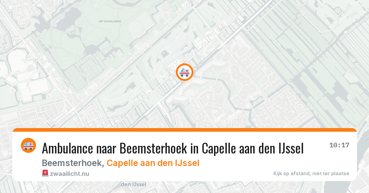 Ambulance naar Beemsterhoek in Capelle aan den IJssel — 20 jul 2026