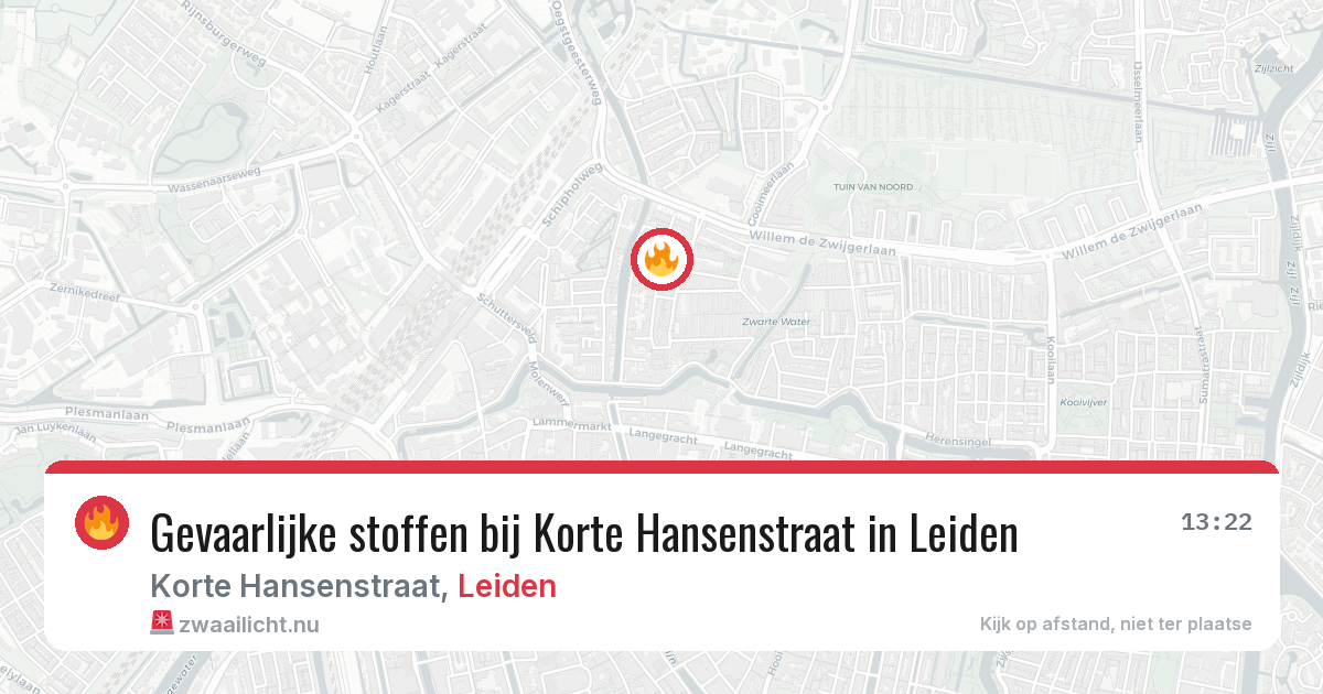Gevaarlijke stoffen bij Korte Hansenstraat in Leiden — 31 mei 2026