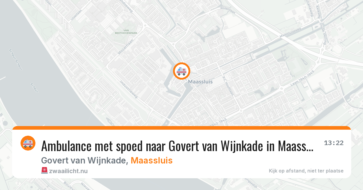 Ambulance met spoed naar Govert van Wijnkade in Maassluis — 9 mei 2026