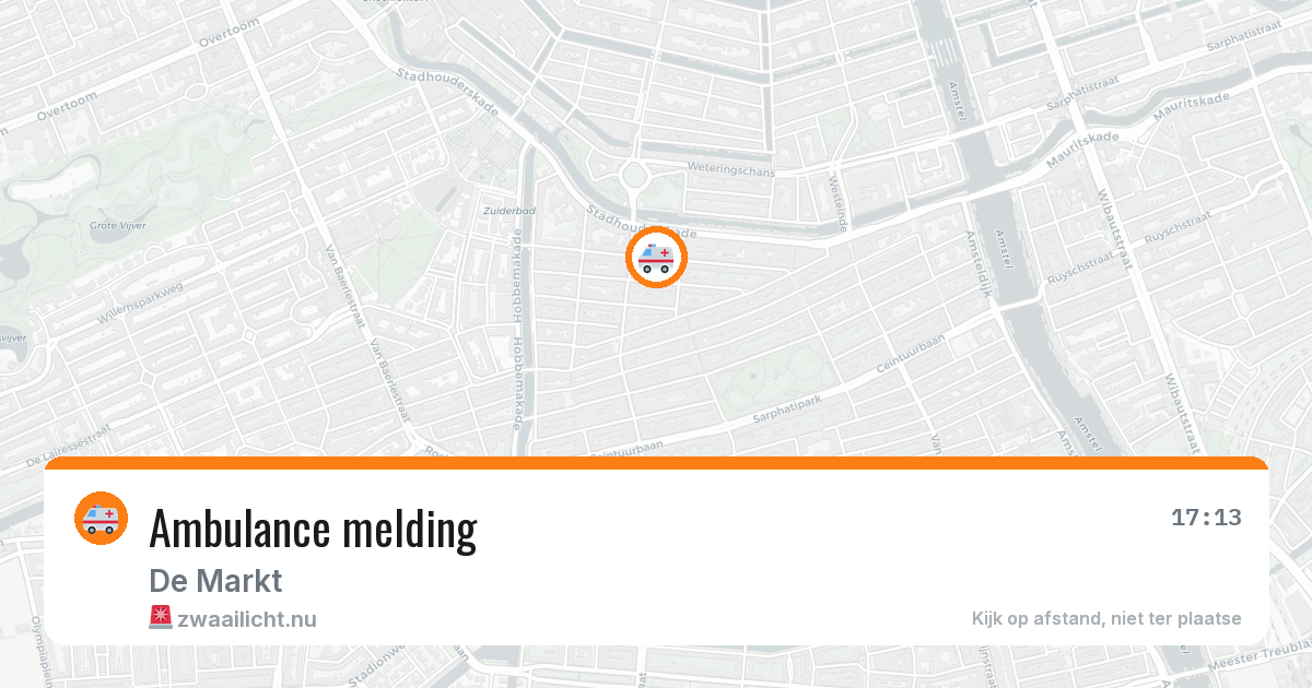 Ambulance melding — 10 mei 2026