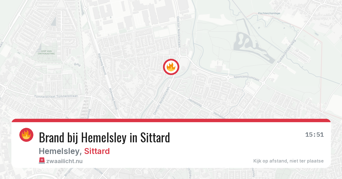 Brand bij Hemelsley in Sittard — 26 jul 2026