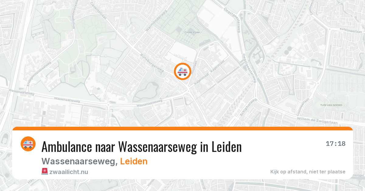 Ambulance naar Wassenaarseweg in Leiden — 6 jun 2026