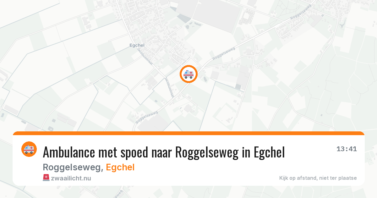 Ambulance met spoed naar Roggelseweg in Egchel — 2 jul 2026