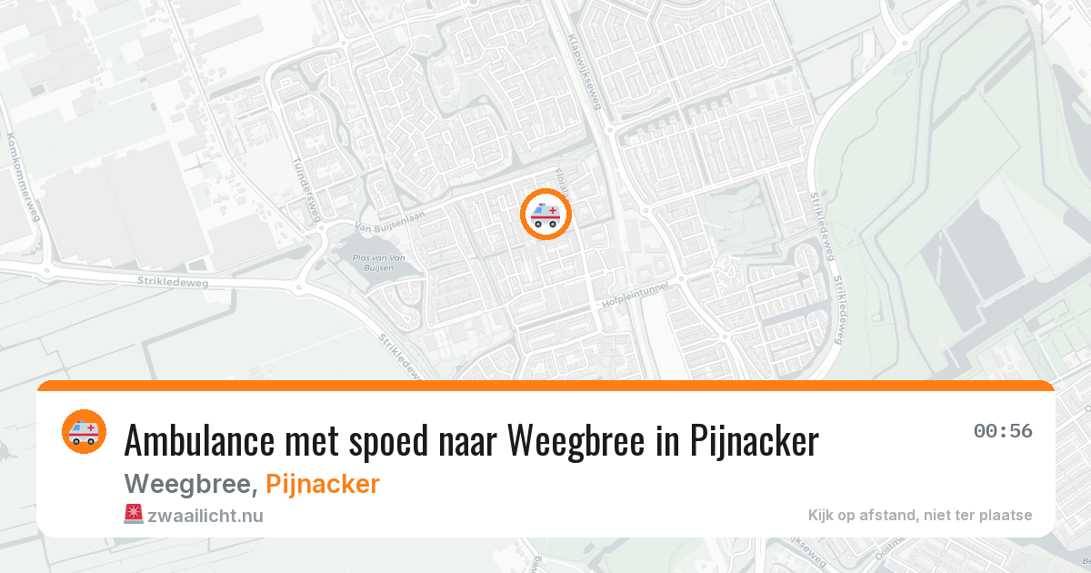 Ambulance met spoed naar Weegbree in Pijnacker — 18 jul 2026
