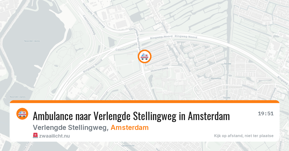 Ambulance naar Verlengde Stellingweg in Amsterdam — 28 mei 2026