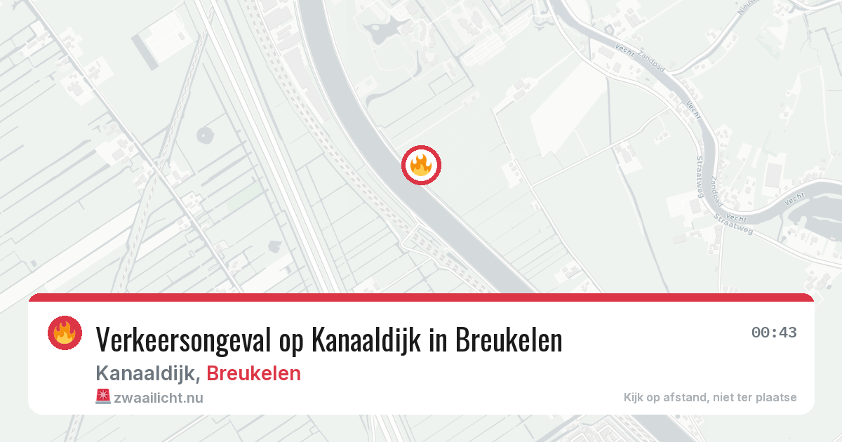 Verkeersongeval op Kanaaldijk in Breukelen — 19 jul 2026