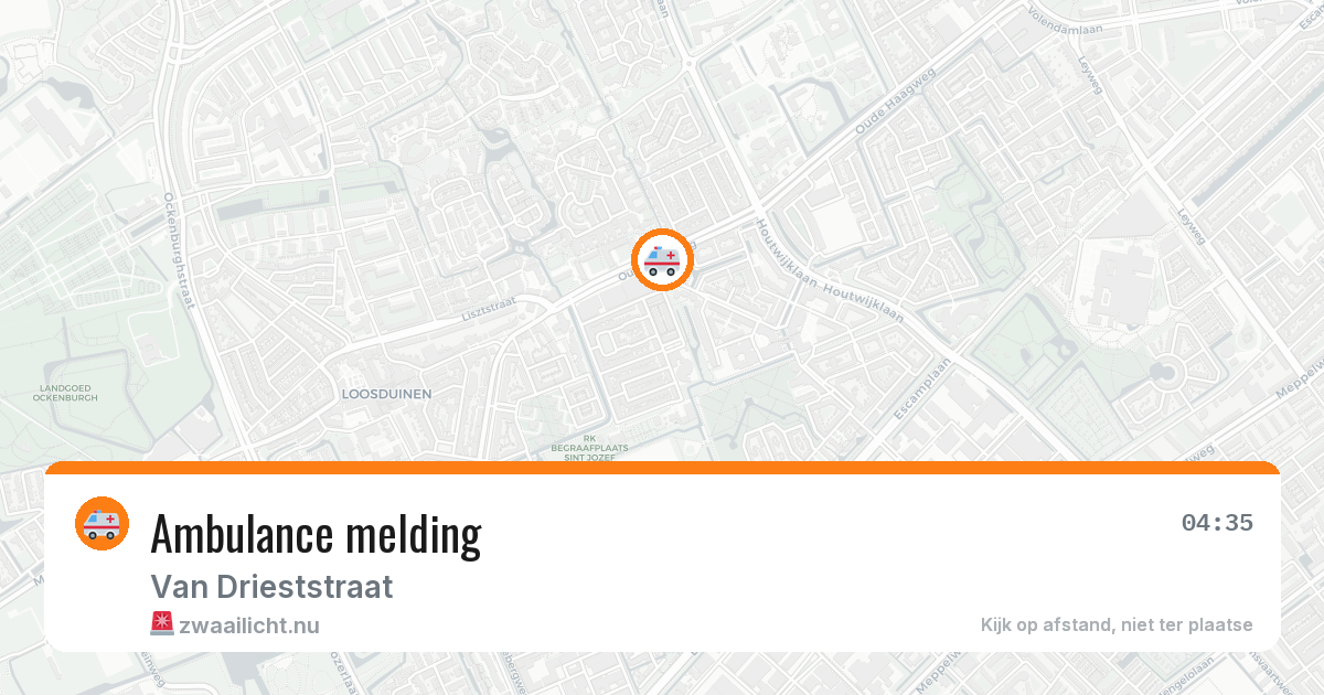 Ambulance melding — 6 mei 2026