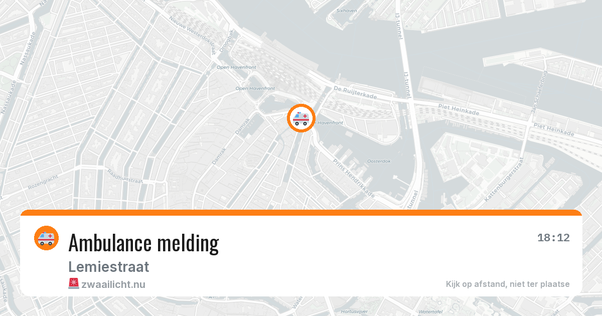 Ambulance melding — 18 apr 2026