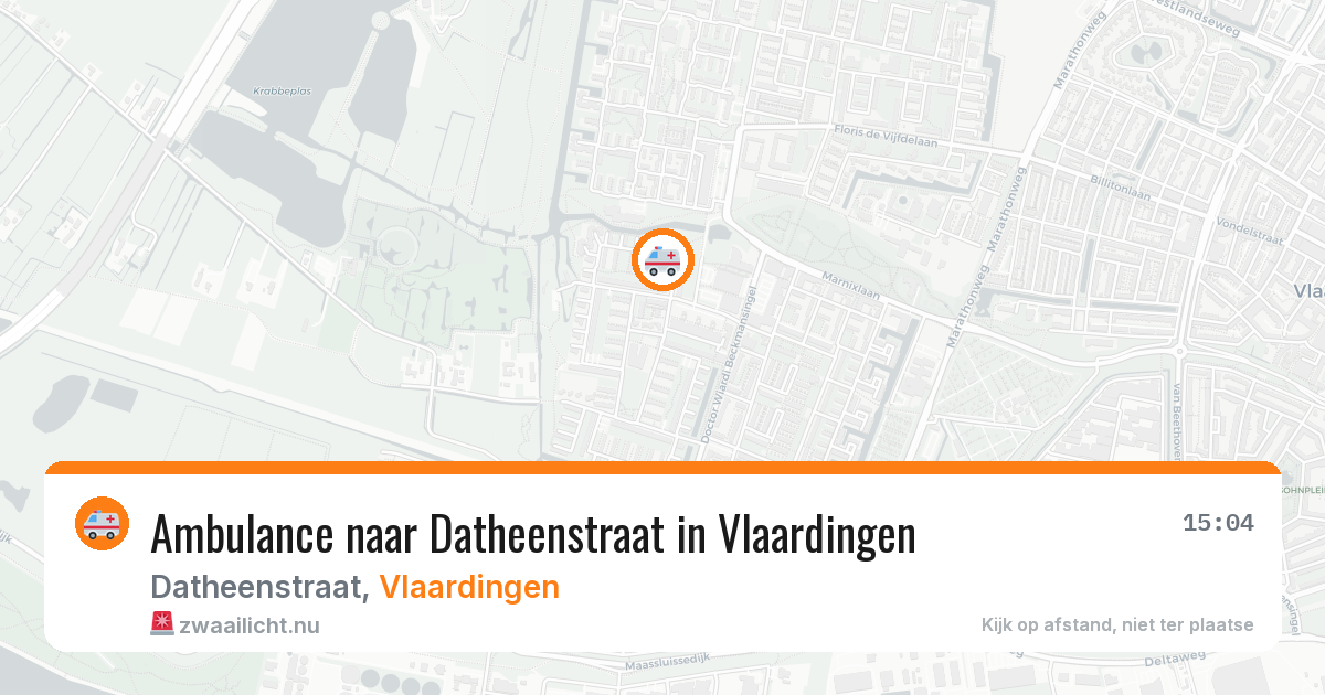 Ambulance naar Datheenstraat in Vlaardingen — 12 jul 2026