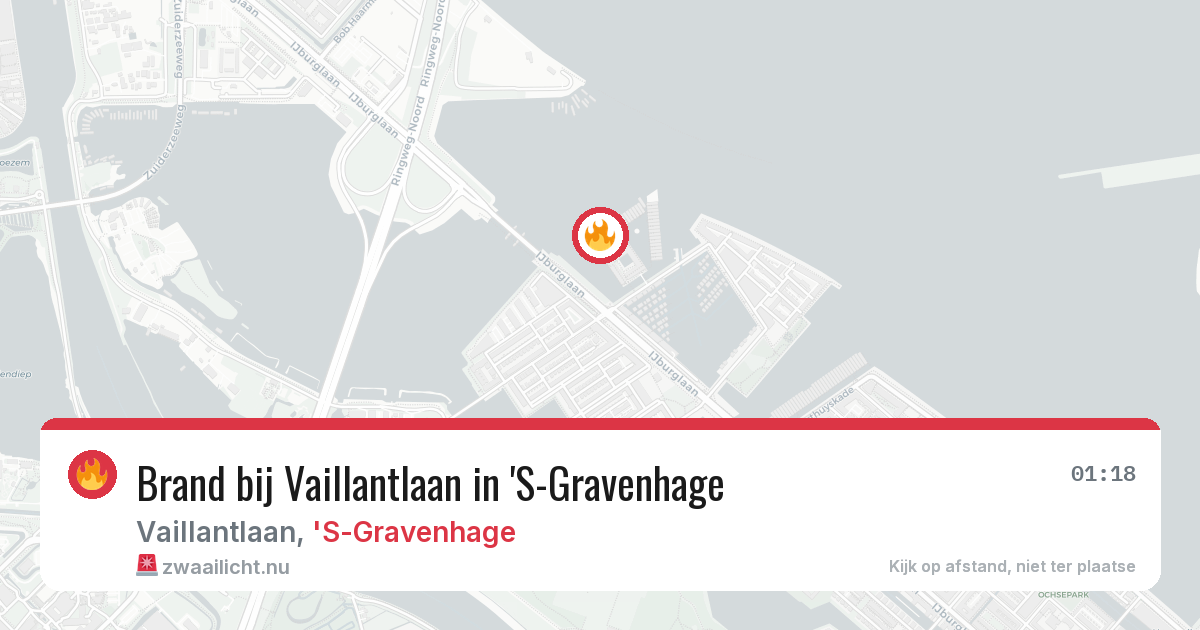 Brand bij Vaillantlaan in 'S-Gravenhage — 17 mrt 2026