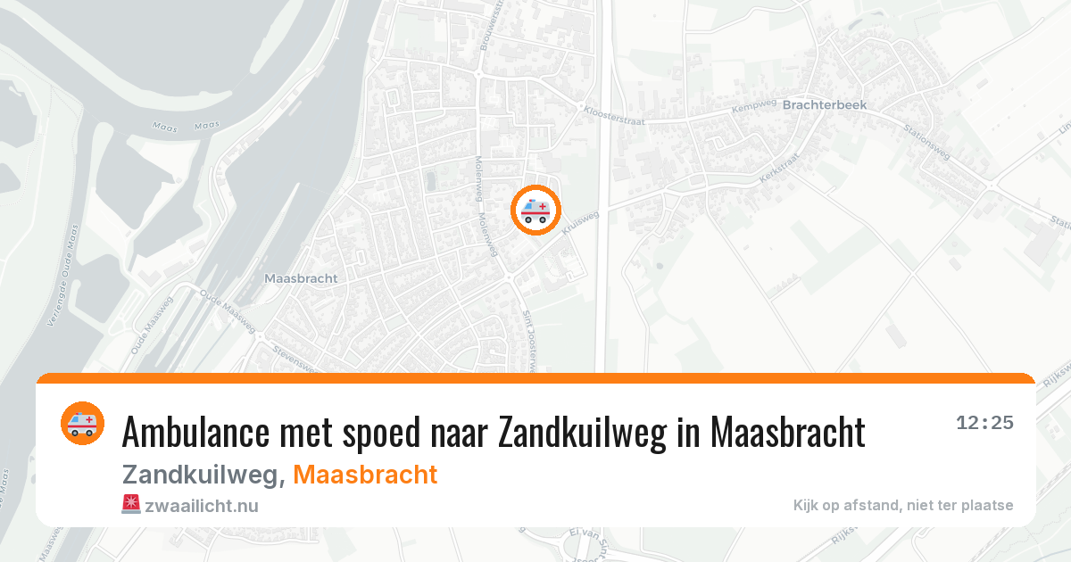 Ambulance met spoed naar Zandkuilweg in Maasbracht — 2 feb 2026
