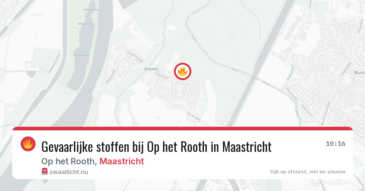 Gevaarlijke stoffen bij Op het Rooth in Maastricht — 21 jan 2026