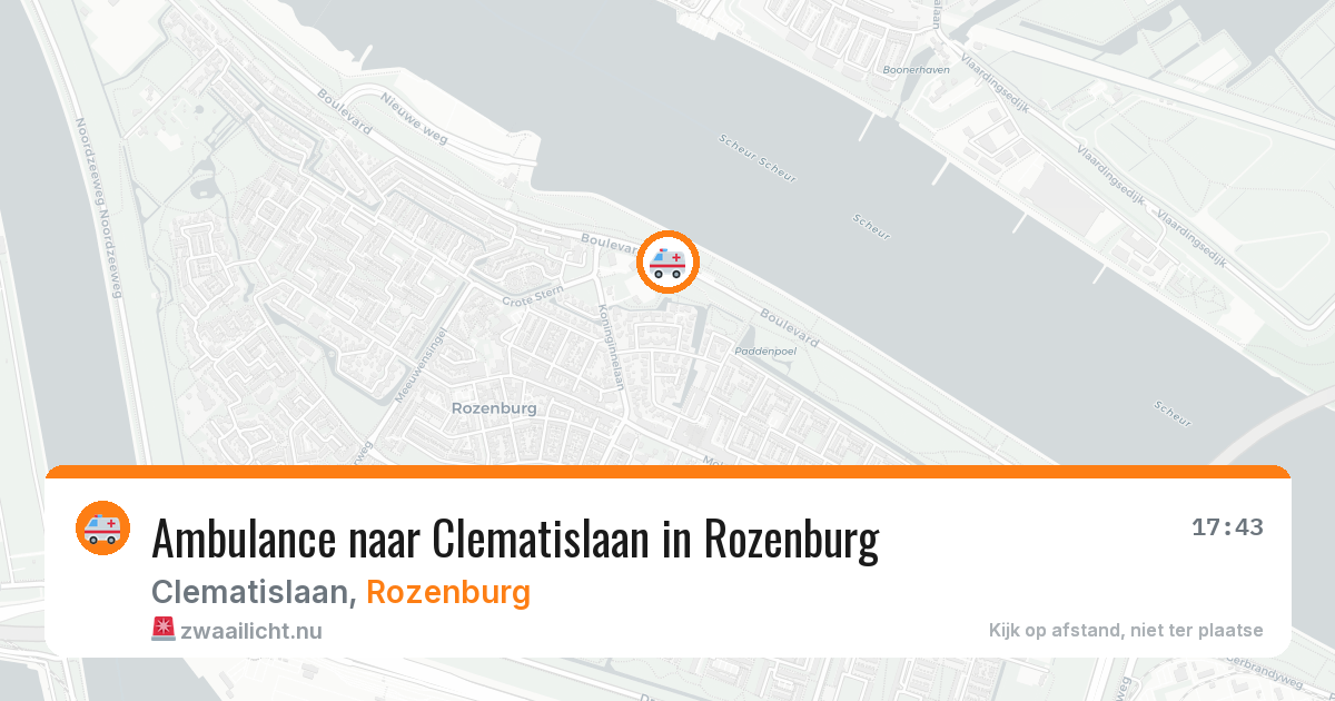 Ambulance naar Clematislaan in Rozenburg — 21 mrt 2026