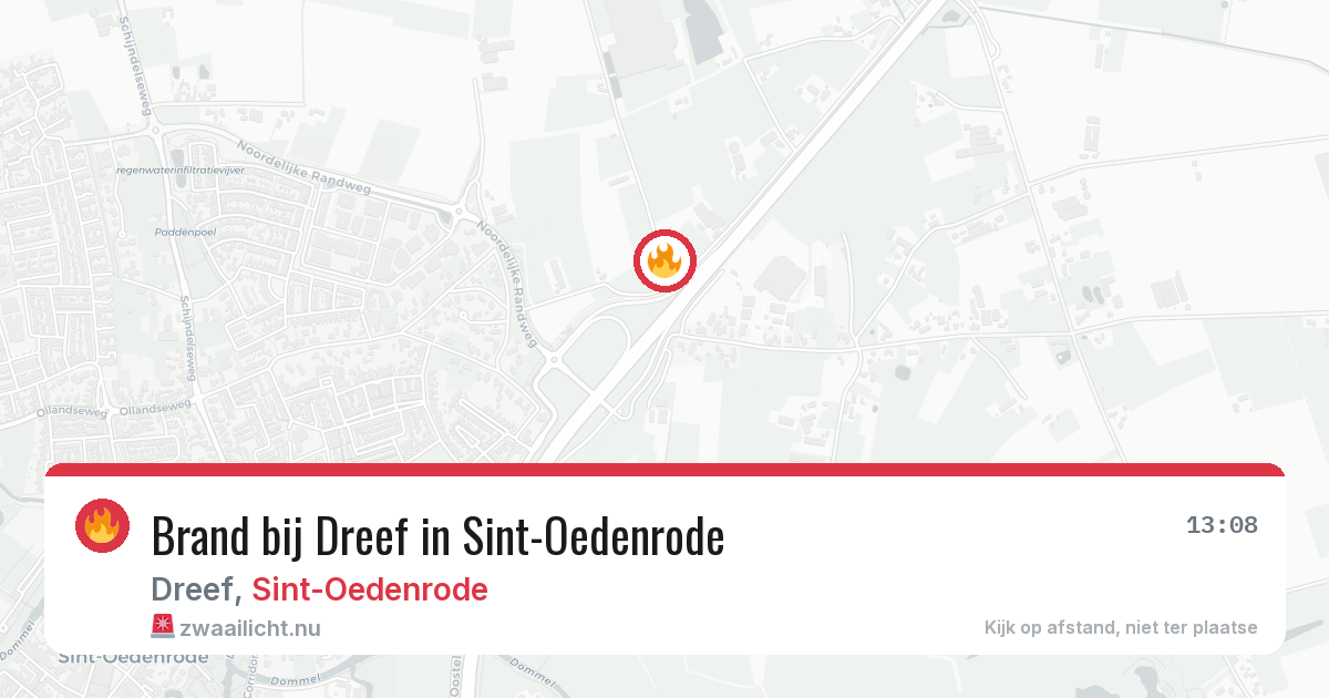 Brand bij Dreef in Sint-Oedenrode — 14 mei 2026