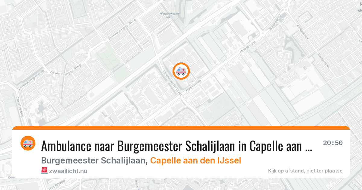Ambulance naar Burgemeester Schalijlaan in Capelle aan den IJssel — 17 mrt 2026