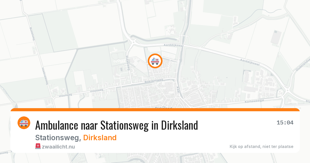 Ambulance naar Stationsweg in Dirksland — 28 mei 2026