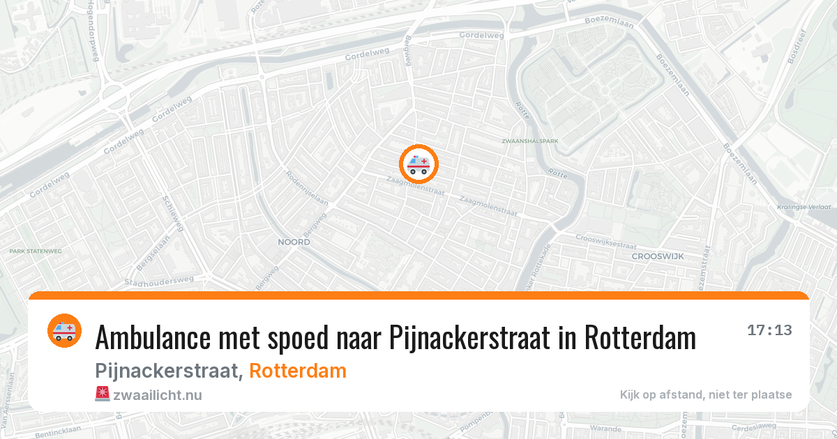 Ambulance met spoed naar Pijnackerstraat in Rotterdam — 14 mei 2026