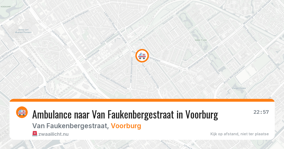 Ambulance naar Van Faukenbergestraat in Voorburg — 21 jul 2026