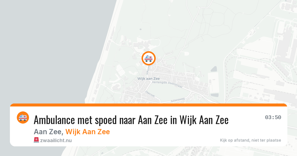 Ambulance met spoed naar Aan Zee in Wijk Aan Zee — 26 apr 2026