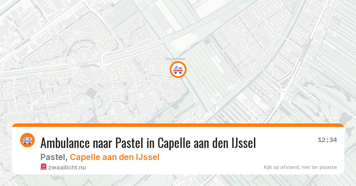 Ambulance naar Pastel in Capelle aan den IJssel — 13 mei 2026