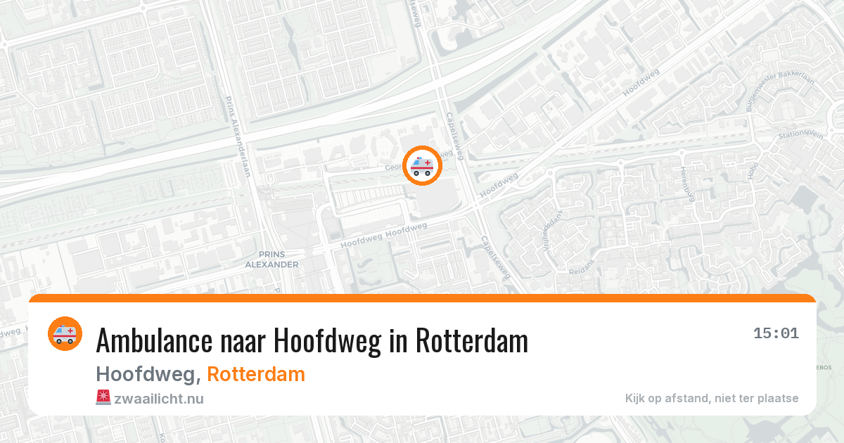 Ambulance naar Hoofdweg in Rotterdam — 24 mrt 2026