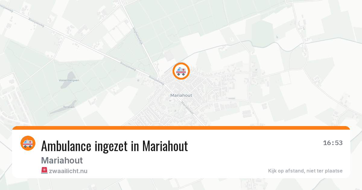 Ambulance ingezet in Mariahout — 6 jul 2026