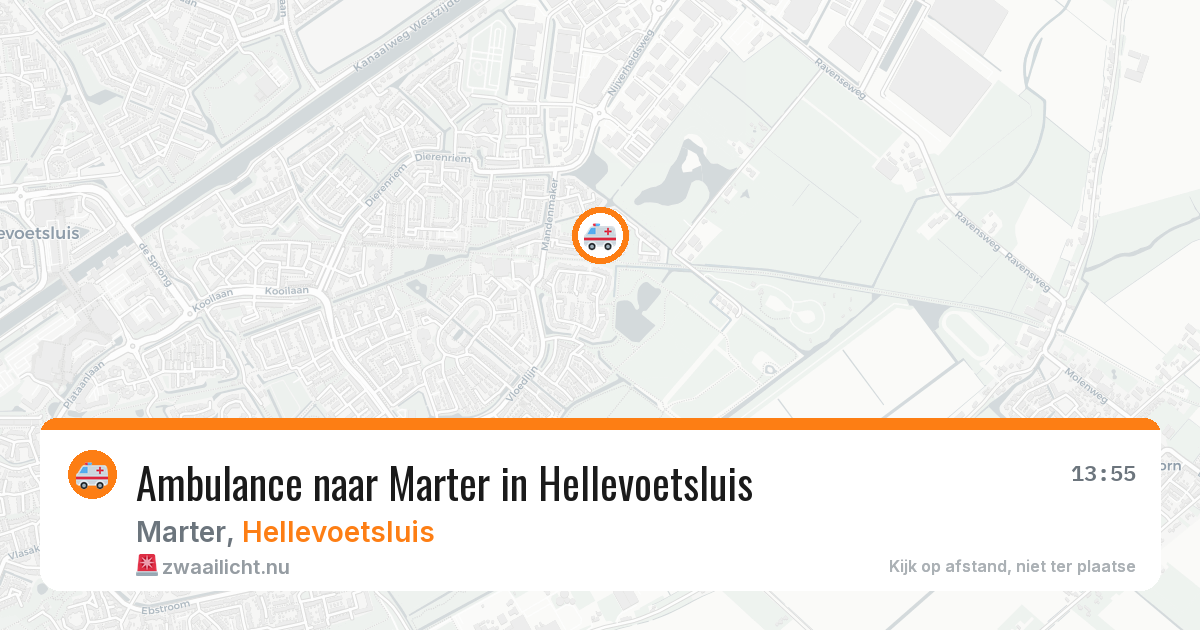 Ambulance naar Marter in Hellevoetsluis — 14 jul 2026