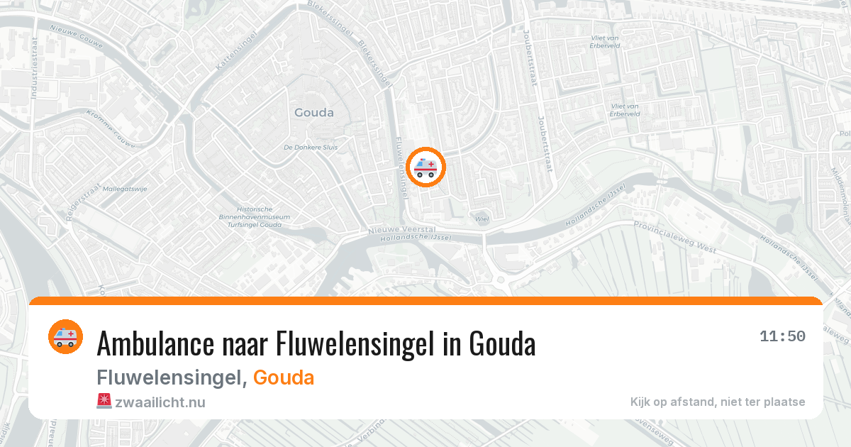 Ambulance naar Fluwelensingel in Gouda — 17 mrt 2026