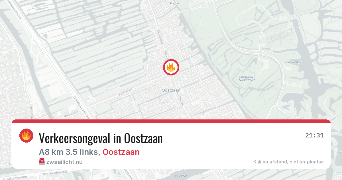 Verkeersongeval in Oostzaan — 20 jul 2026