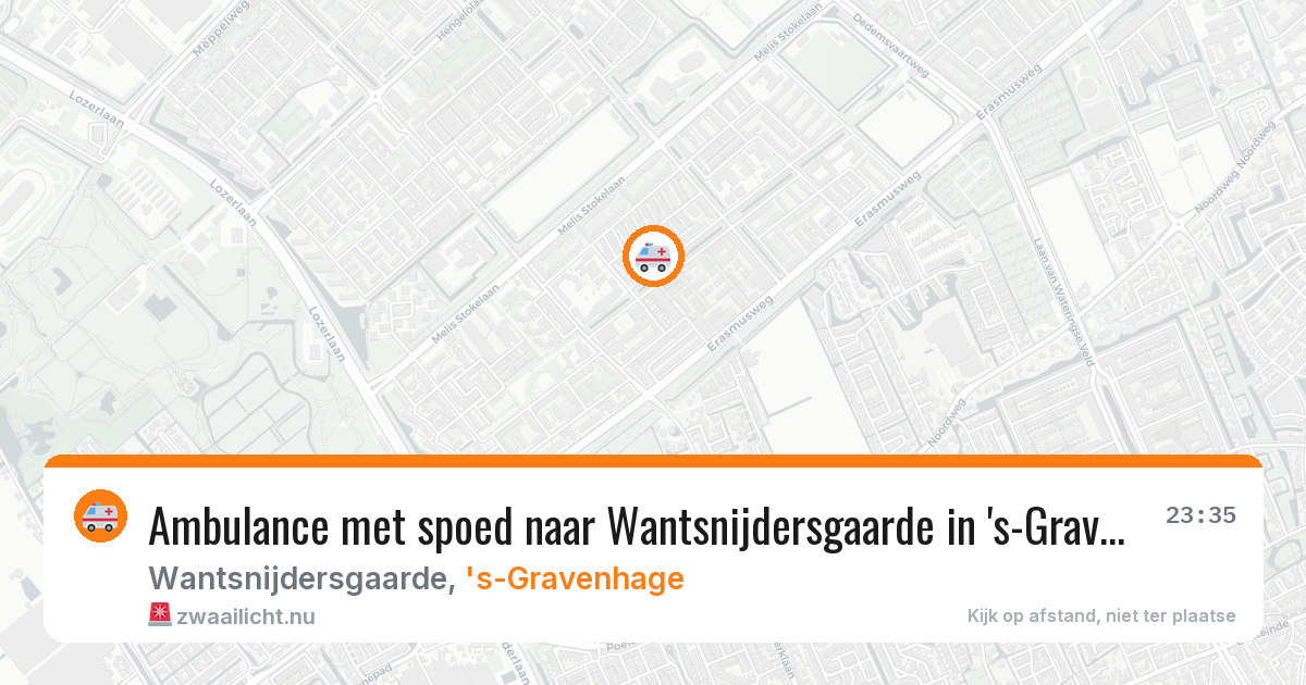 Ambulance met spoed naar Wantsnijdersgaarde in 's-Gravenhage — 18 jul 2026