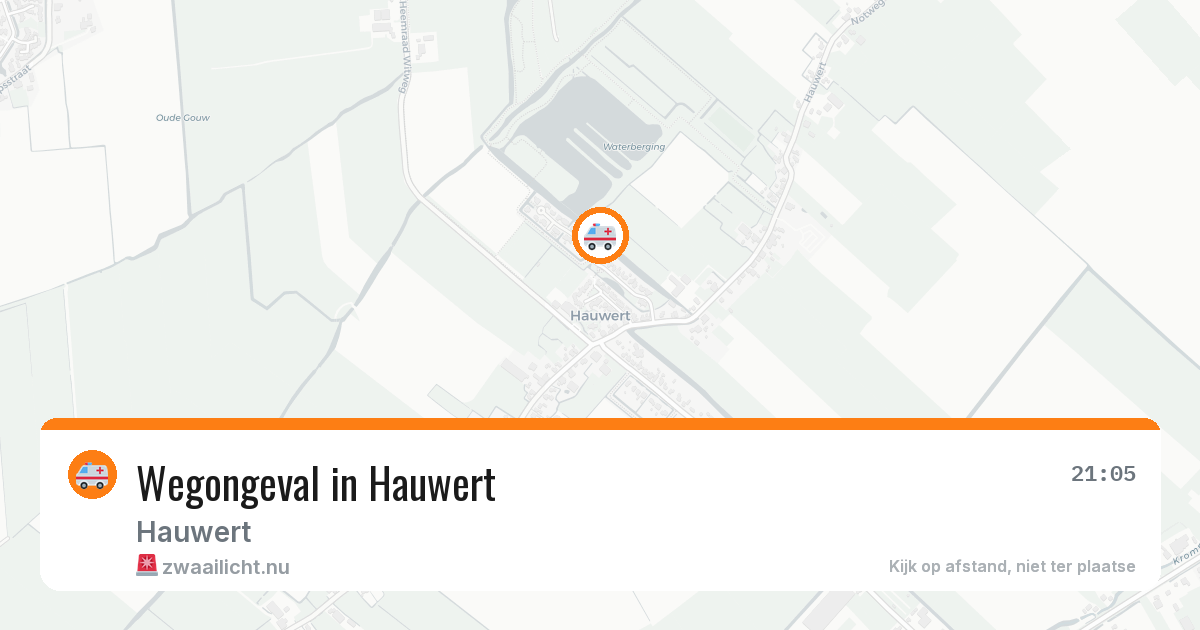 Wegongeval in Hauwert — 26 mei 2026