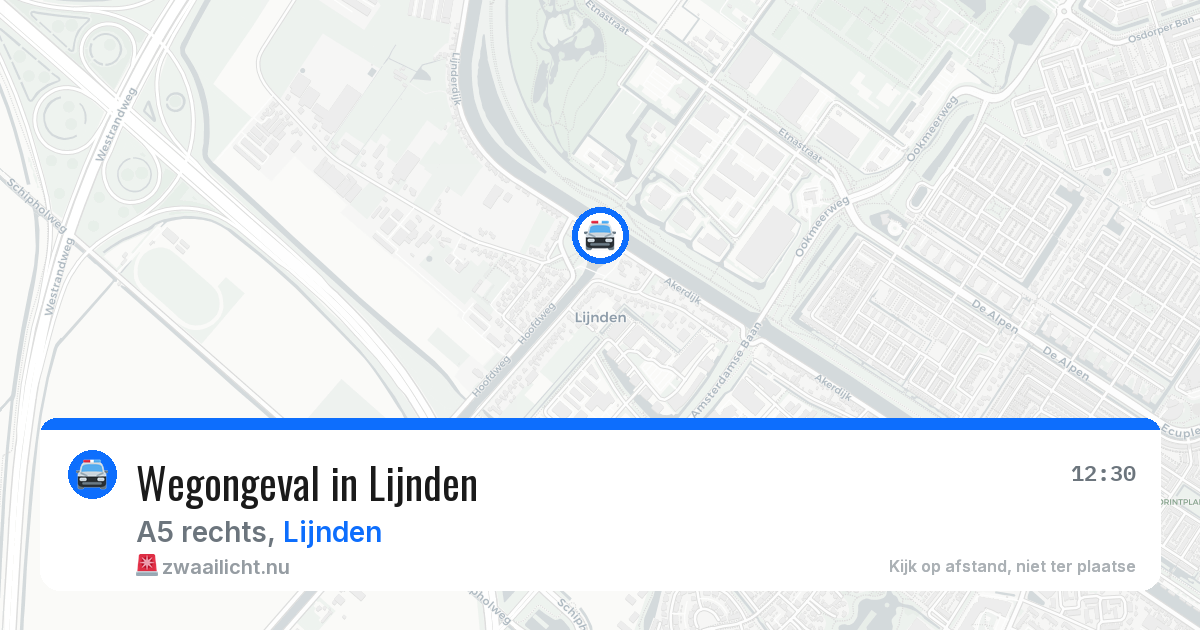 Wegongeval in Lijnden — 18 mrt 2026