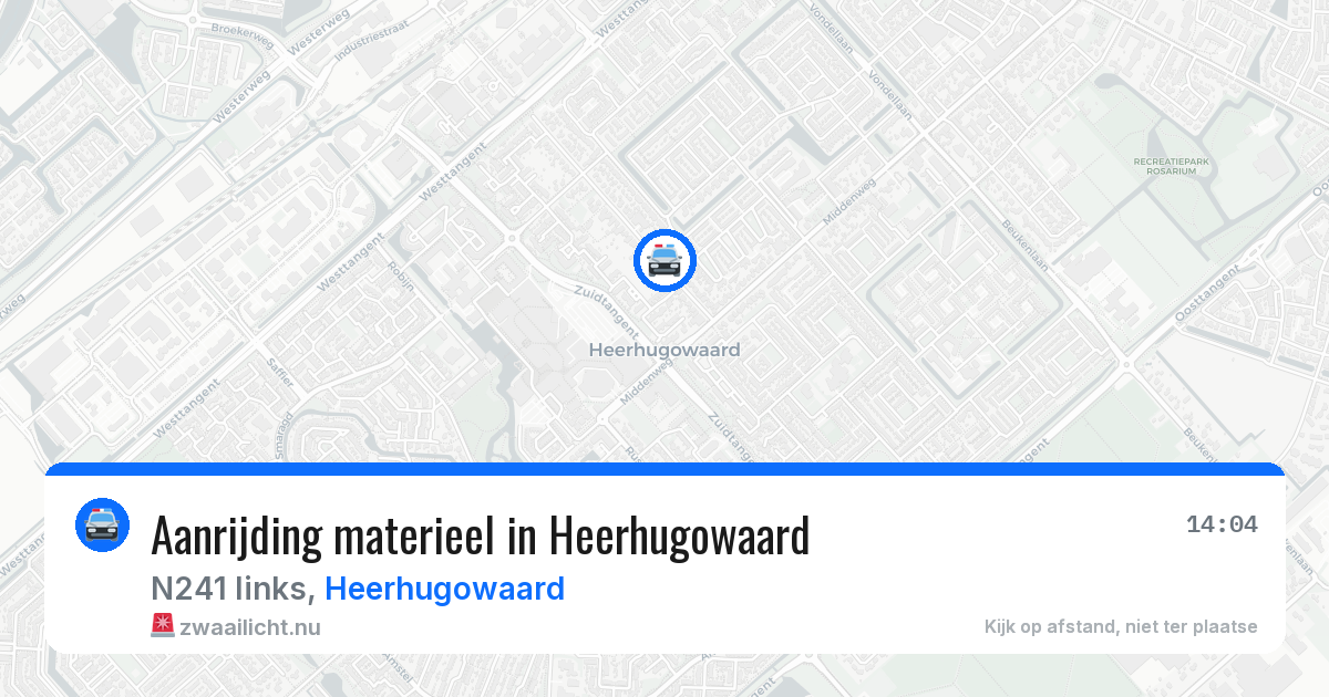 Aanrijding materieel in Heerhugowaard — 12 mei 2026