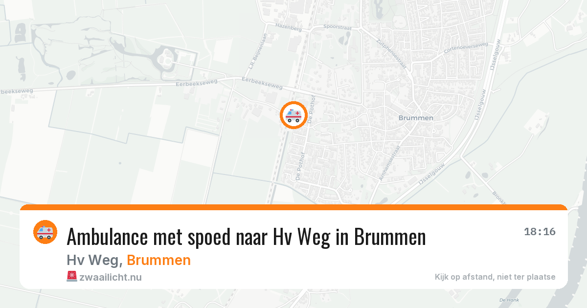 Ambulance met spoed naar Hv Weg in Brummen — 21 apr 2026