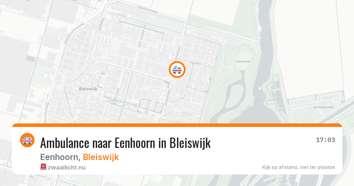 Ambulance naar Eenhoorn in Bleiswijk — 4 jun 2026