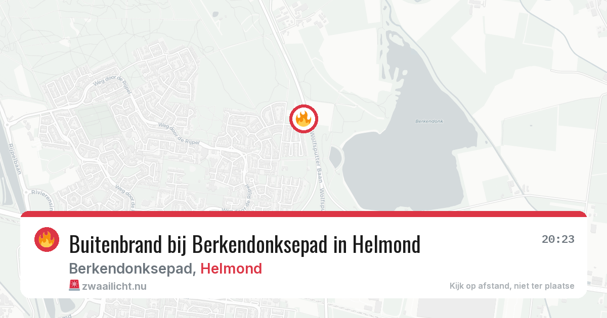Buitenbrand bij Berkendonksepad in Helmond — 1 jun 2026
