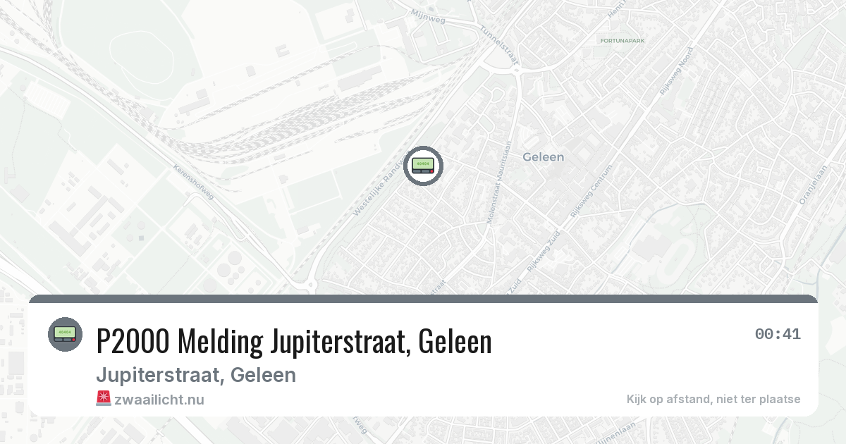 P2000 Melding Jupiterstraat, Geleen — 5 jun 2026