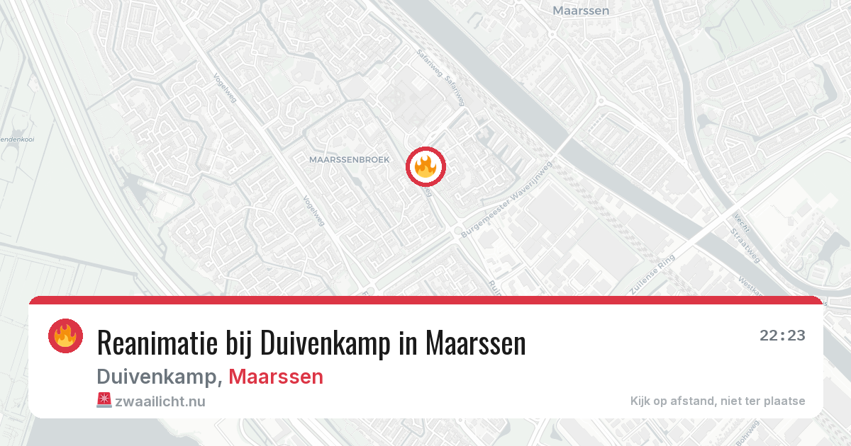 Reanimatie bij Duivenkamp in Maarssen — 1 apr 2026