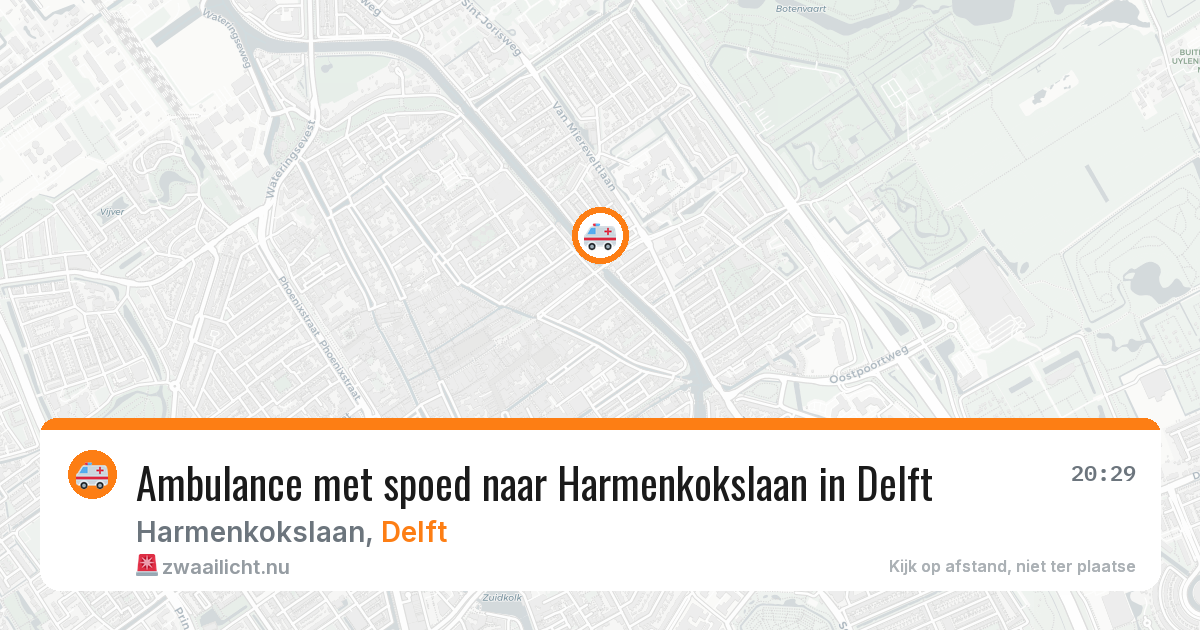 Ambulance met spoed naar Harmenkokslaan in Delft — 16 jan 2026