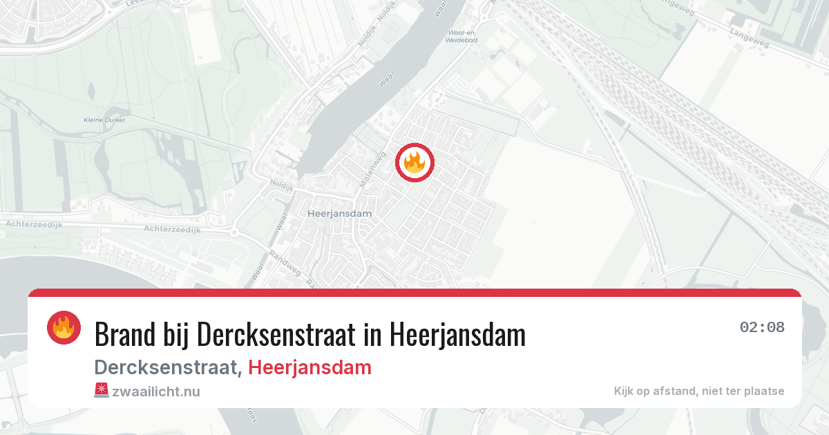 Brand bij Dercksenstraat in Heerjansdam — 30 mrt 2026