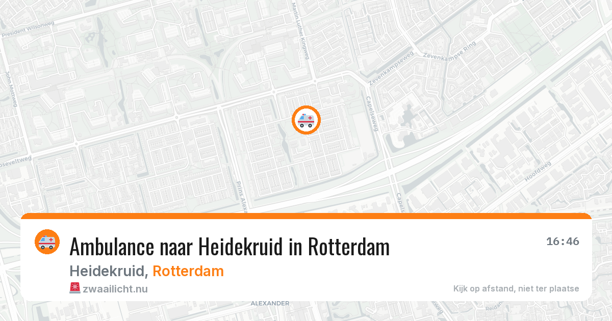 Ambulance naar Heidekruid in Rotterdam — 24 mei 2026