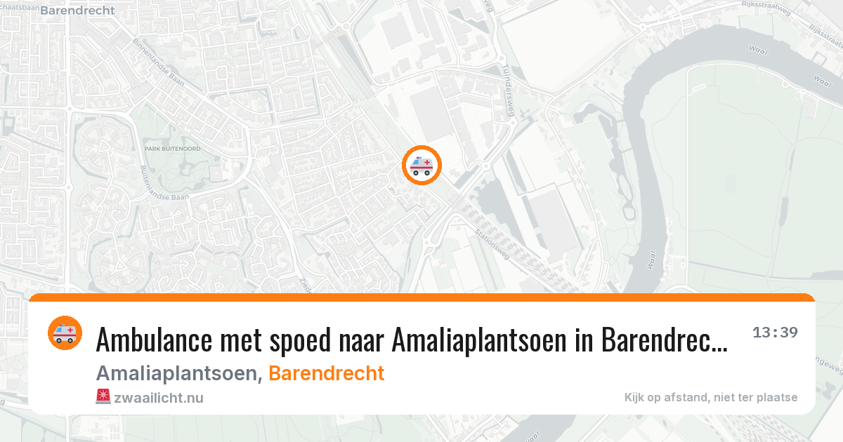 Ambulance met spoed naar Amaliaplantsoen in Barendrecht — 22 mrt 2026