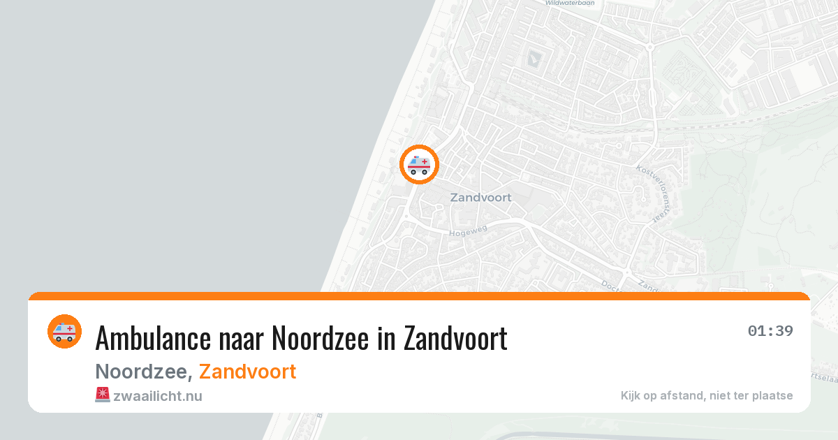 Ambulance naar Noordzee in Zandvoort — 25 jul 2026