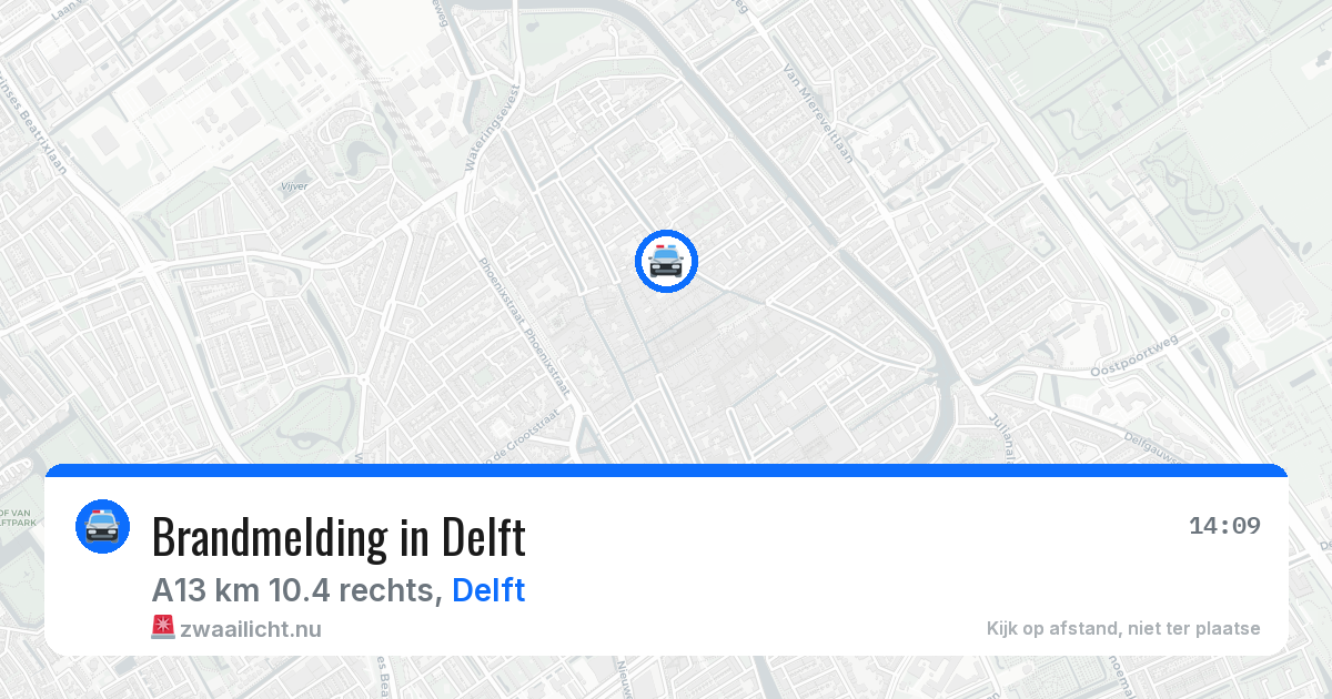 Brandmelding in Delft — 11 jul 2026