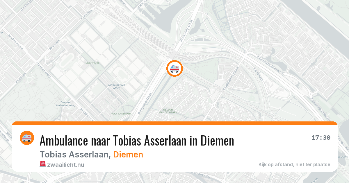 Ambulance naar Tobias Asserlaan in Diemen — 26 jul 2026